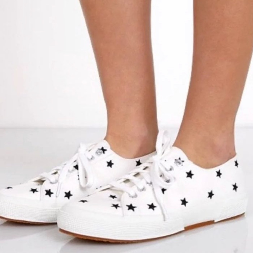 Superga 2750 white black stars